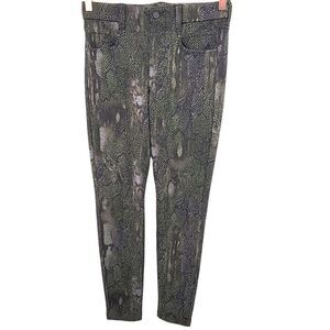 Liverpool Snake Print Grey Olive Jegging Pants 28